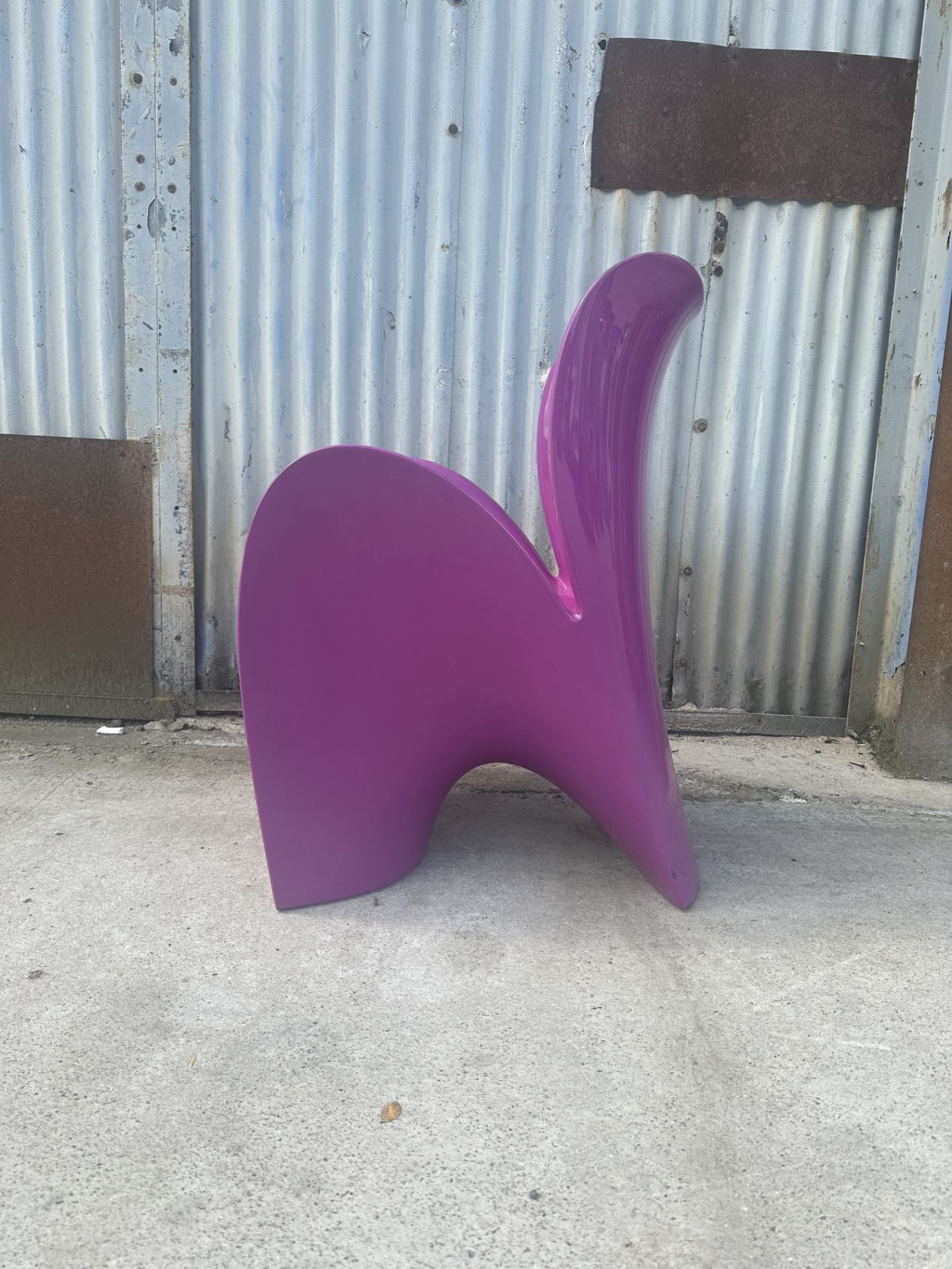 Lily Small Armchair Material Plastic - MyYour Purple - Used - Approx. RRP £350 - Bild 3 aus 4