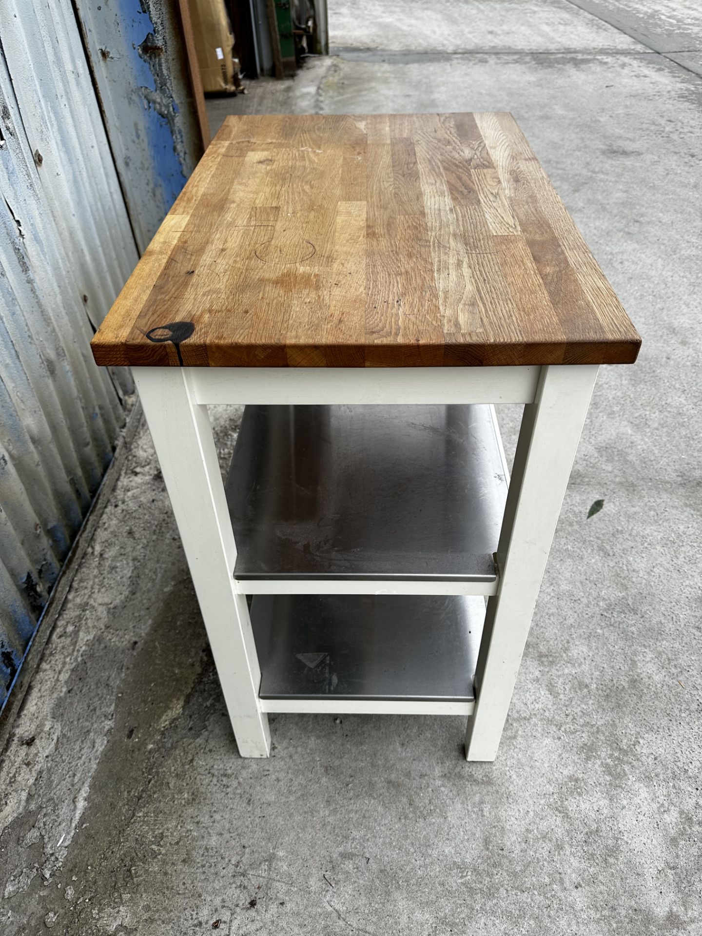 Kitchen Island Worktop With Wheels On One Side For Easy Use - Used - Image 2 of 2