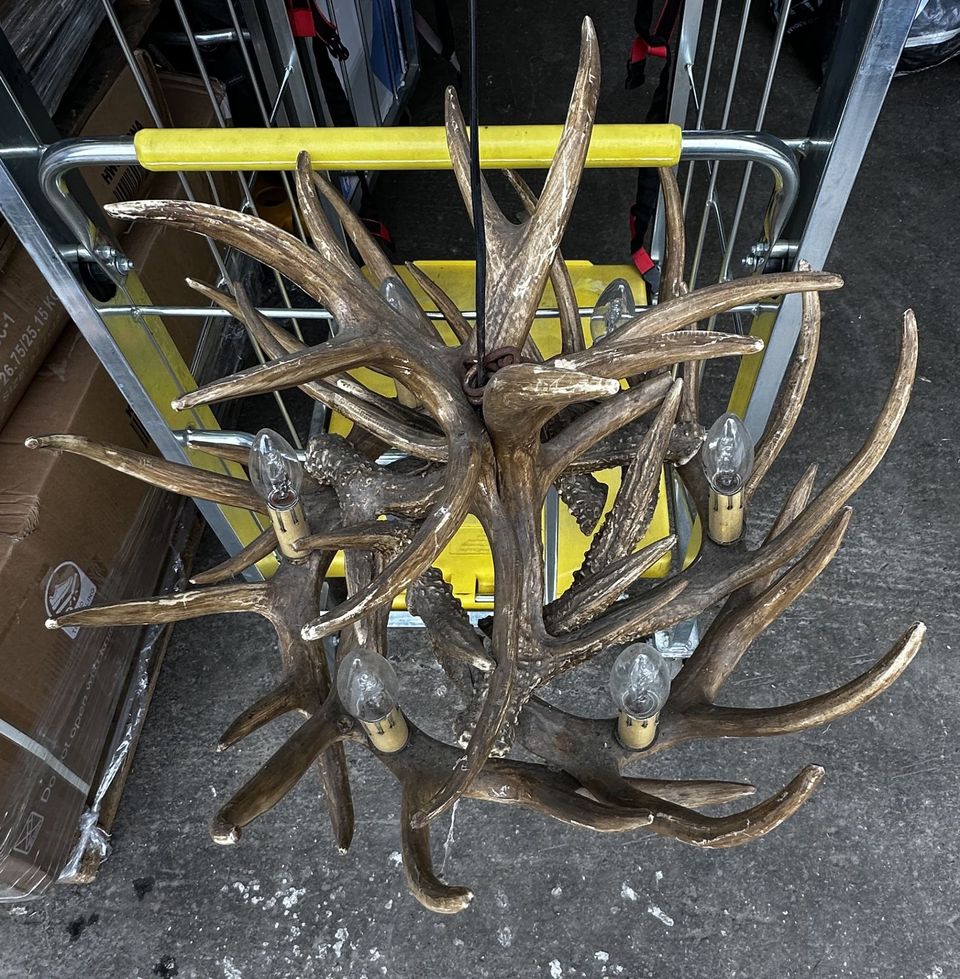 Approx. 12 Antler Chandeliers (Half Imitation/Half Real) - From A Restaurant Clearance - Image 2 of 5