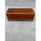 Vintage Look Leather Foot Stool 113*44*44cm Sourced From Luxury House Clearance