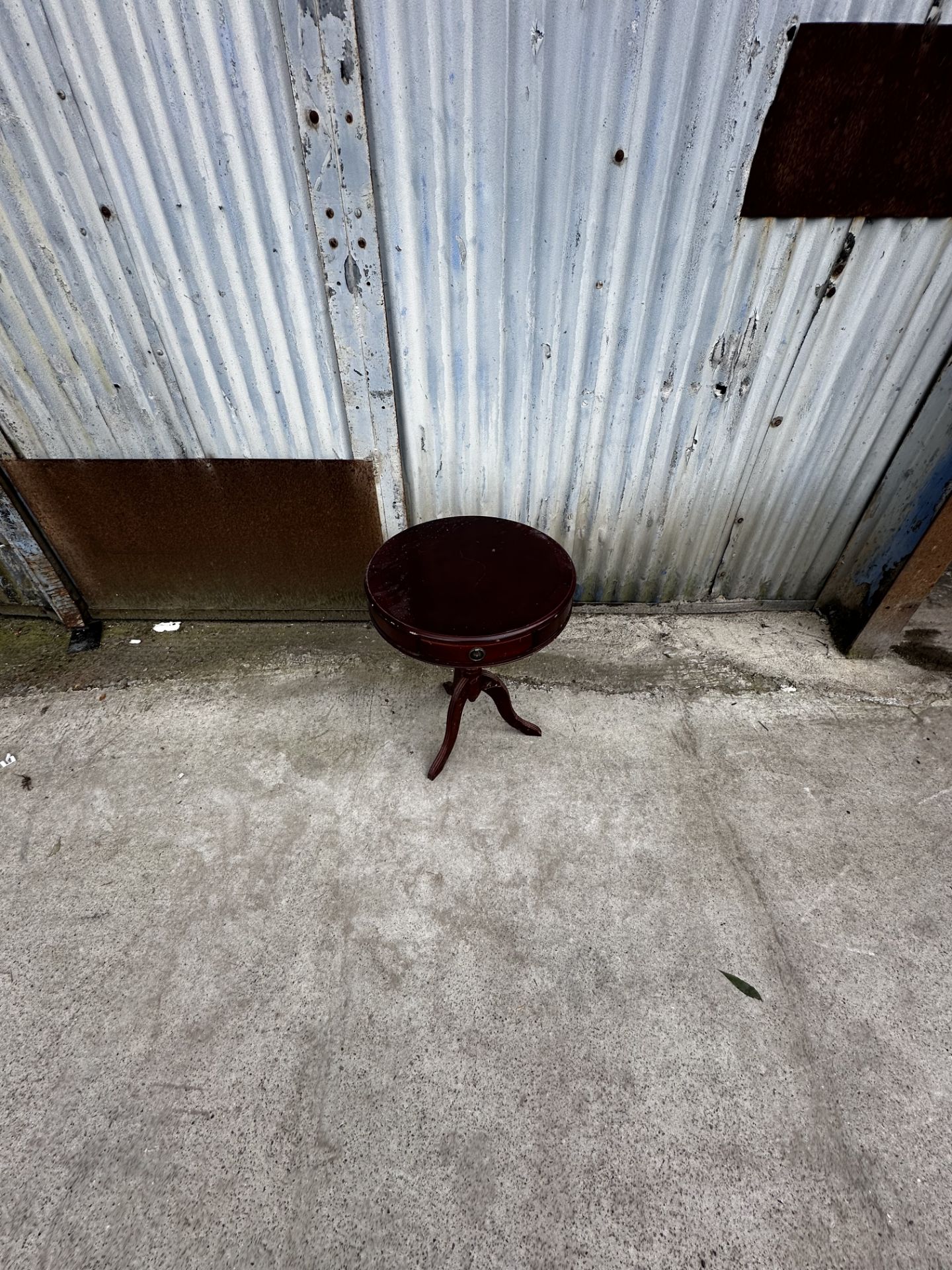 Small Varnished Wooden Side Table Sourced From A Luxury House Clearance - Image 2 of 3