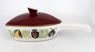 Vintage Denby Stoneware Handled Lidded Serving Dish