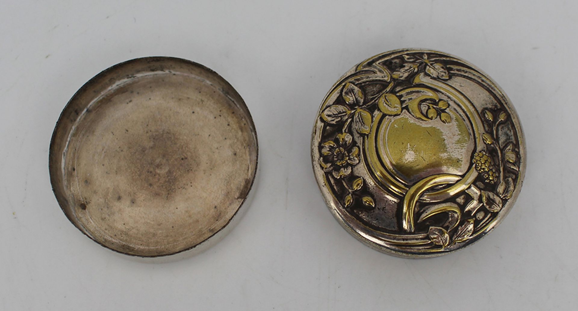 Art Nouveau Silver Plated Pill Box By Armand Frenais French c.1900 - Image 5 of 6