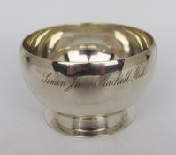 Solid Silver Bowl By Harrods London 1939
