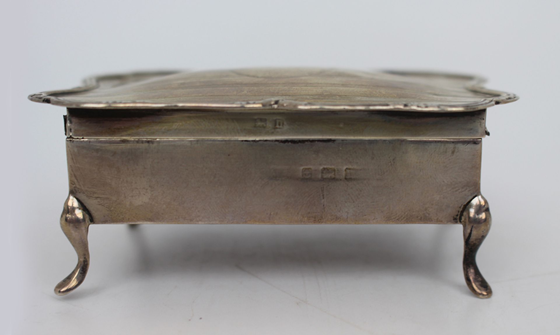 Solid Silver Pin Cushion Box Birmingham 1912 - Image 3 of 6