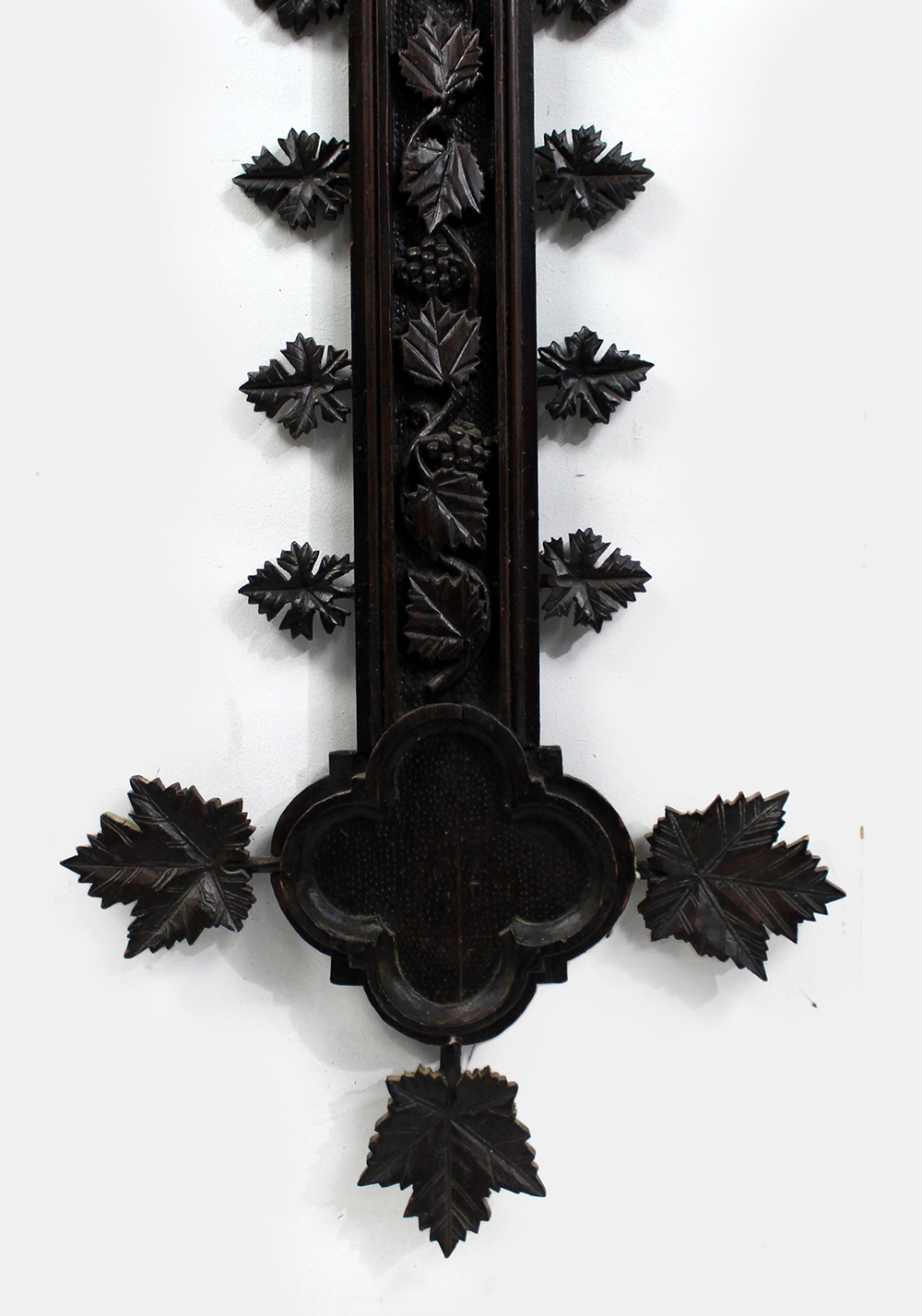 Large Antique 19th c. Carved Black Forest 6ft Cross - Image 9 of 10