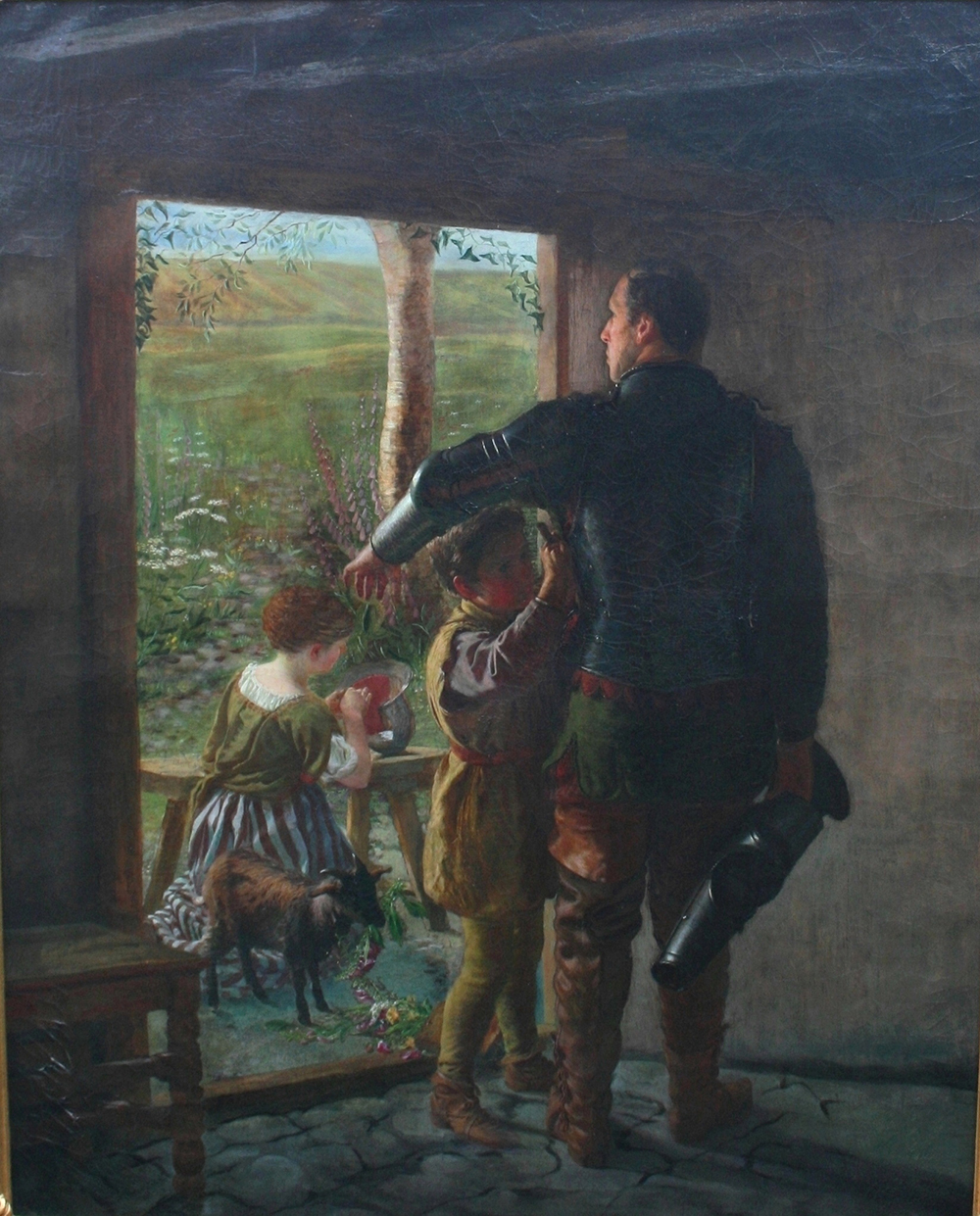 A Call To Arms' Fine Pre Raphaelite Painting Oil On Canvas - Image 2 of 10