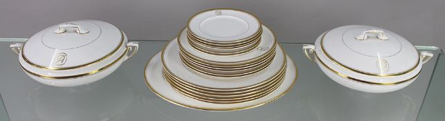 Royal Worcester Viceroy White & Gold Part Dinner Service