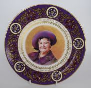 Caverswall The Queen Mother Cabinet Plate