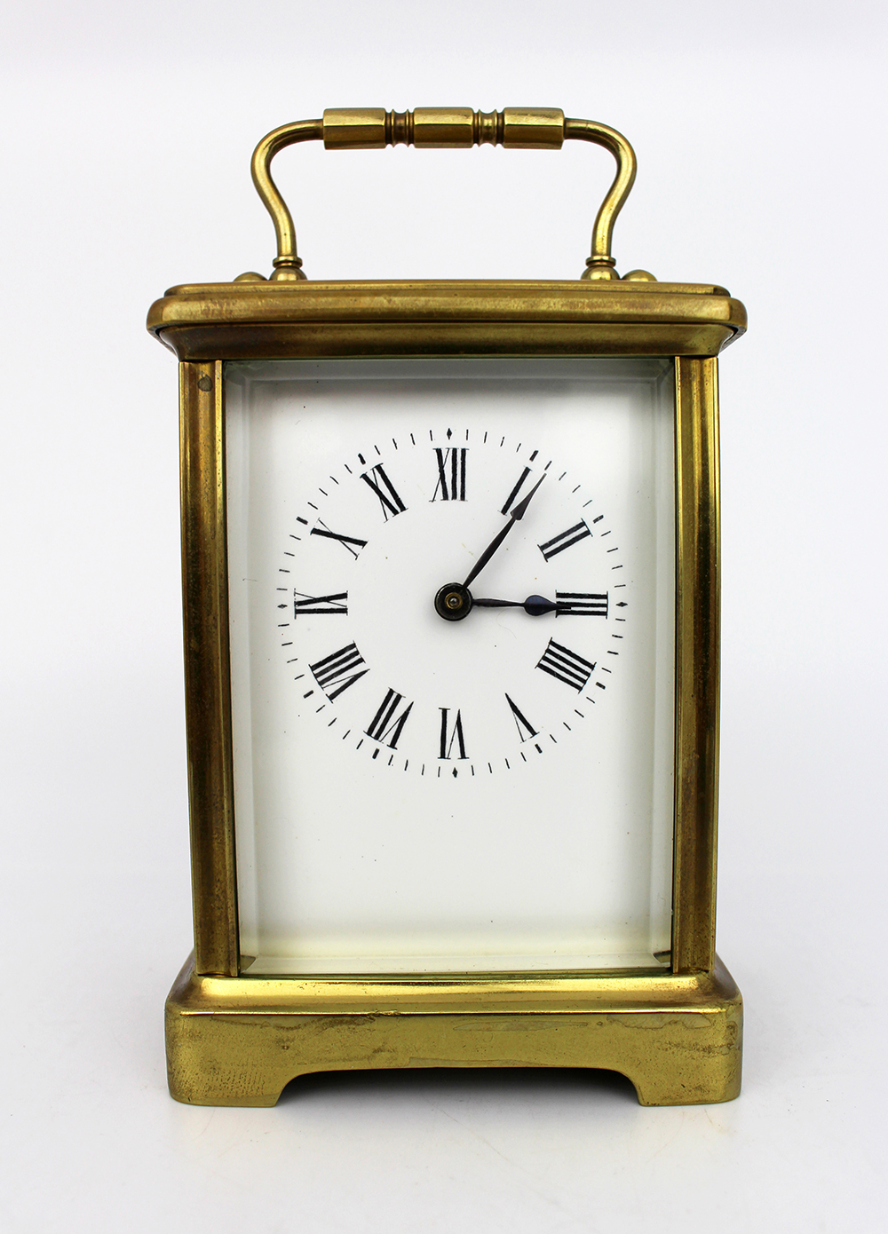 Fine Brass Carriage Clock c.1910 With Travelling Case