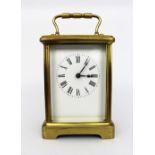 Fine Brass Carriage Clock c.1910 With Travelling Case