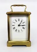 Fine Brass Carriage Clock c.1910 With Travelling Case