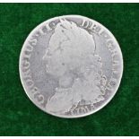 1745 George II Lima Silver Shilling