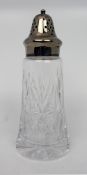 Vintage Cut Glass & Silver Plated Sugar Caster