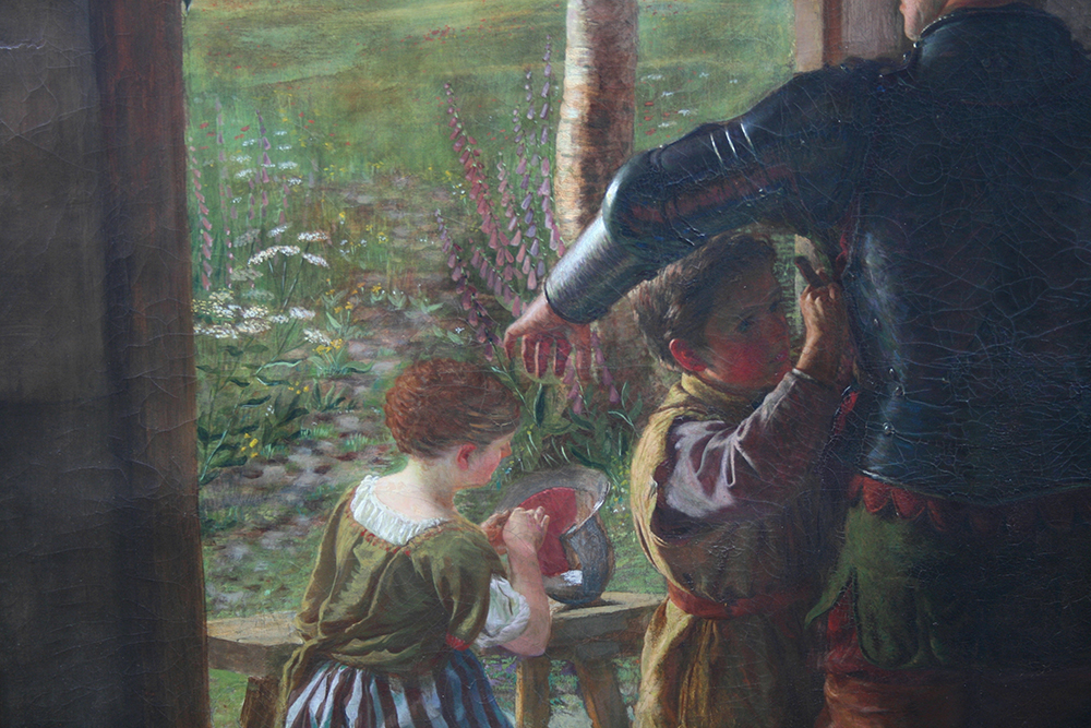 A Call To Arms' Fine Pre Raphaelite Painting Oil On Canvas - Image 5 of 10