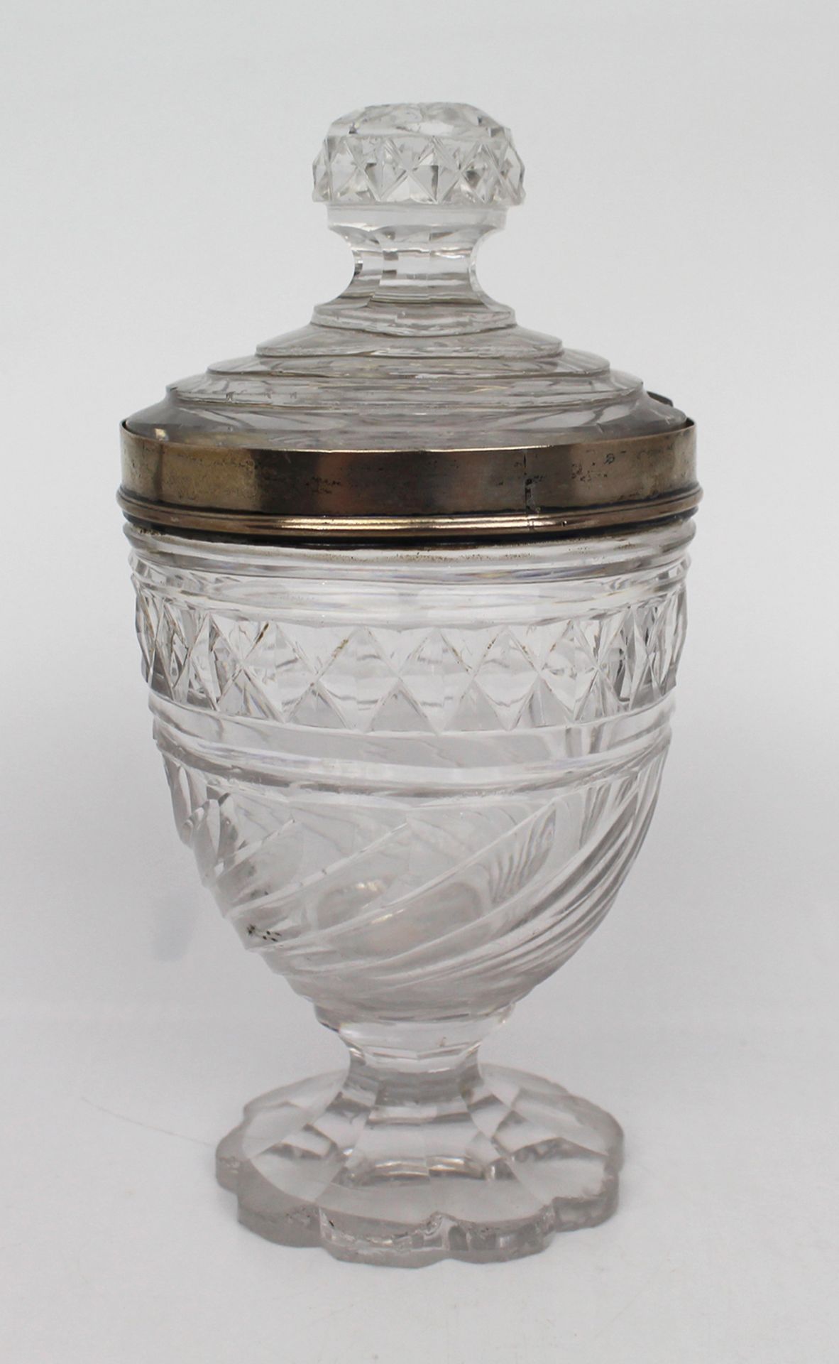 Regency Rock Crystal Silver Mounted Jar & Cover By Matthew Boulton - Image 2 of 5