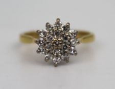 Diamond Cluster Ring