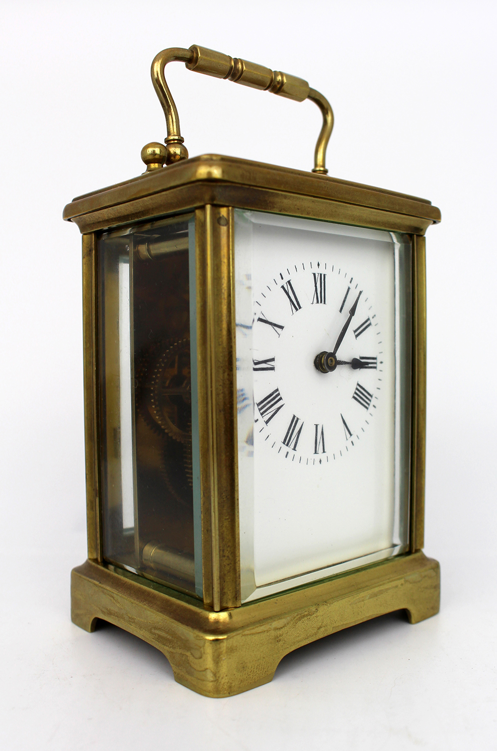 Fine Brass Carriage Clock c.1910 With Travelling Case - Image 2 of 10