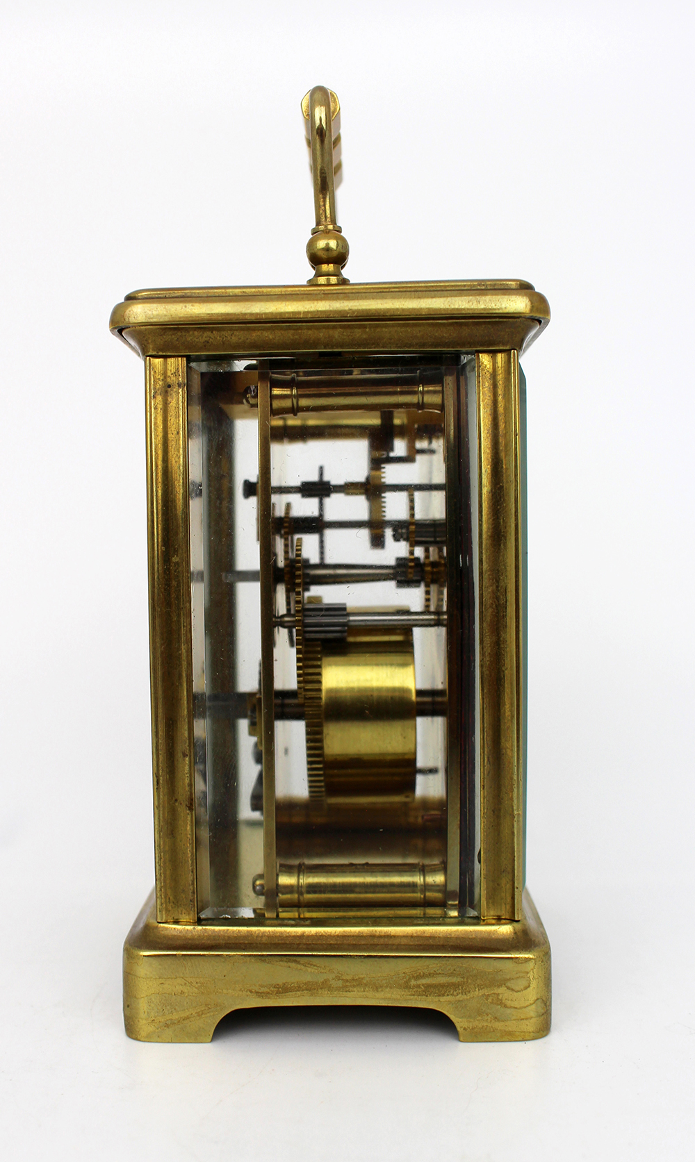 Fine Brass Carriage Clock c.1910 With Travelling Case - Image 3 of 10