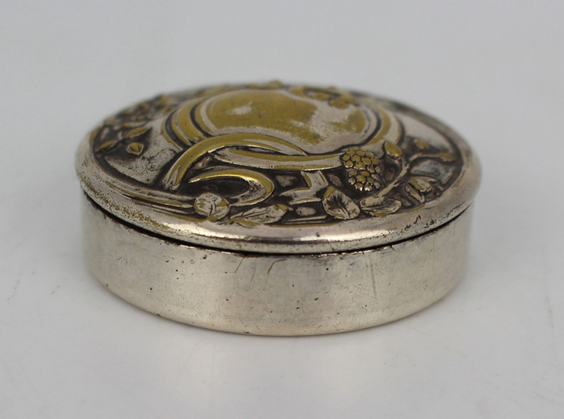 Art Nouveau Silver Plated Pill Box By Armand Frenais French c.1900 - Image 2 of 6