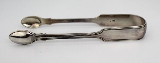 Solid Silver Sugar Tongs London 1871 Chawner & Co