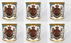 Set of 6 Royal Collection Tankards