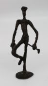 Vintage Bronze Golfing Figurine