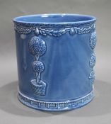 Large Blue Ceramic Planter