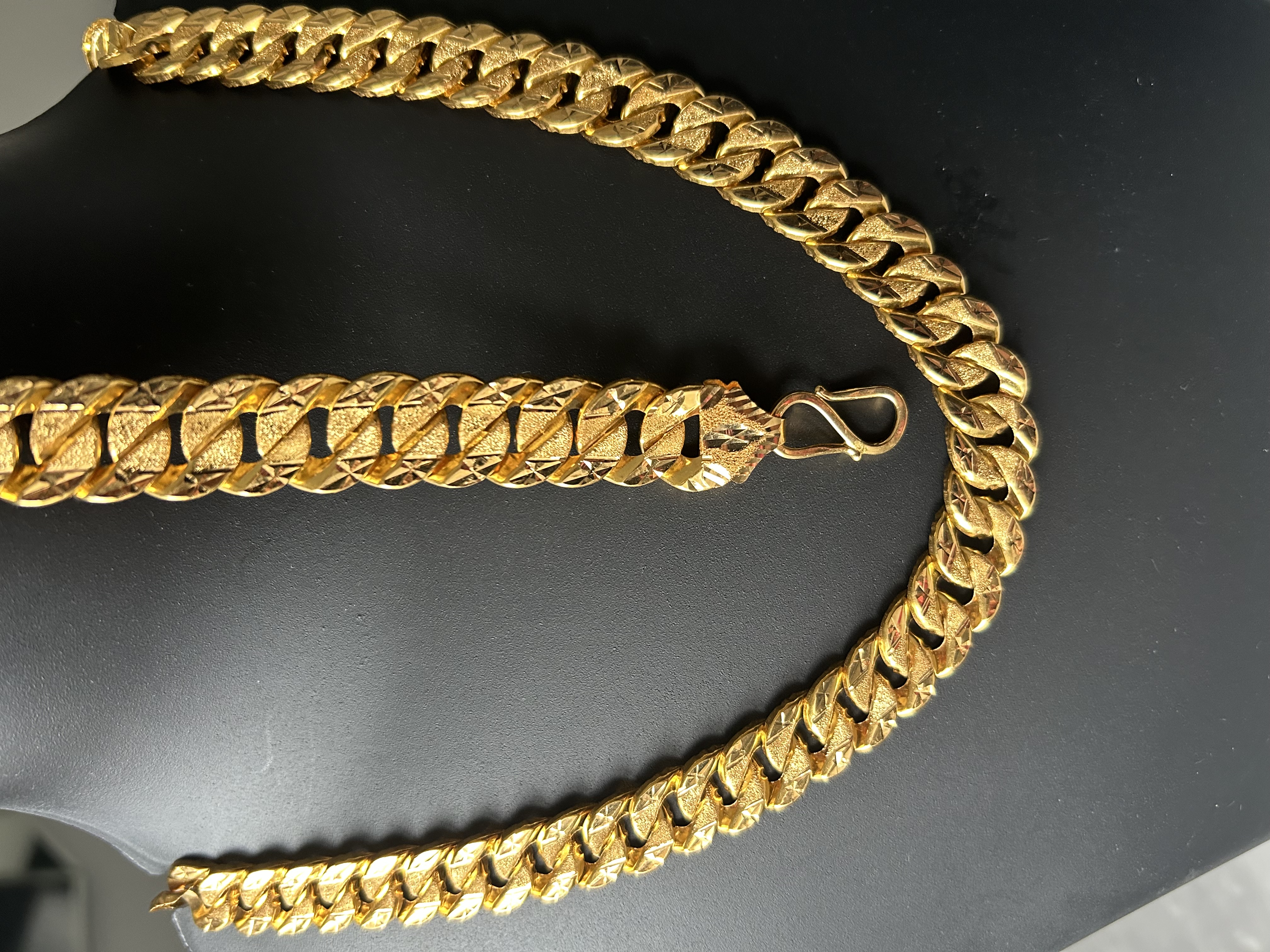 Men’s Gold Chain and Bracelet 22k Gold