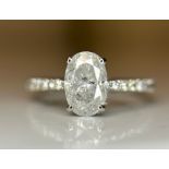 Beautiful Natural 1.69 CT Diamond Ring With 18k Gold