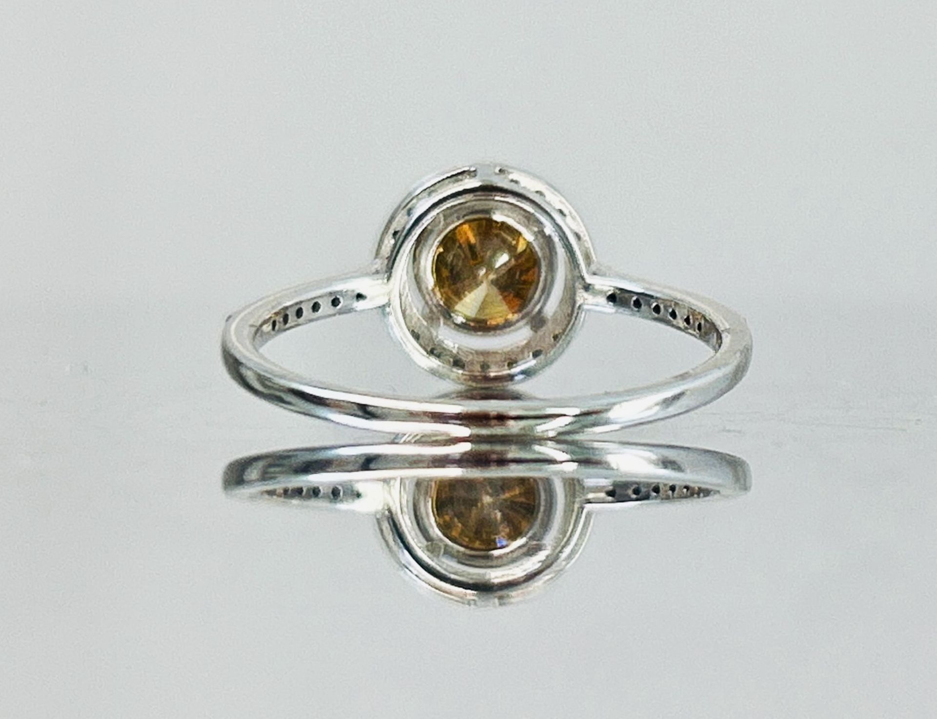 Beautiful Natural 1.05 CT Natural Solitaire champagne Diamond Ring With 18k Gold - Image 5 of 6