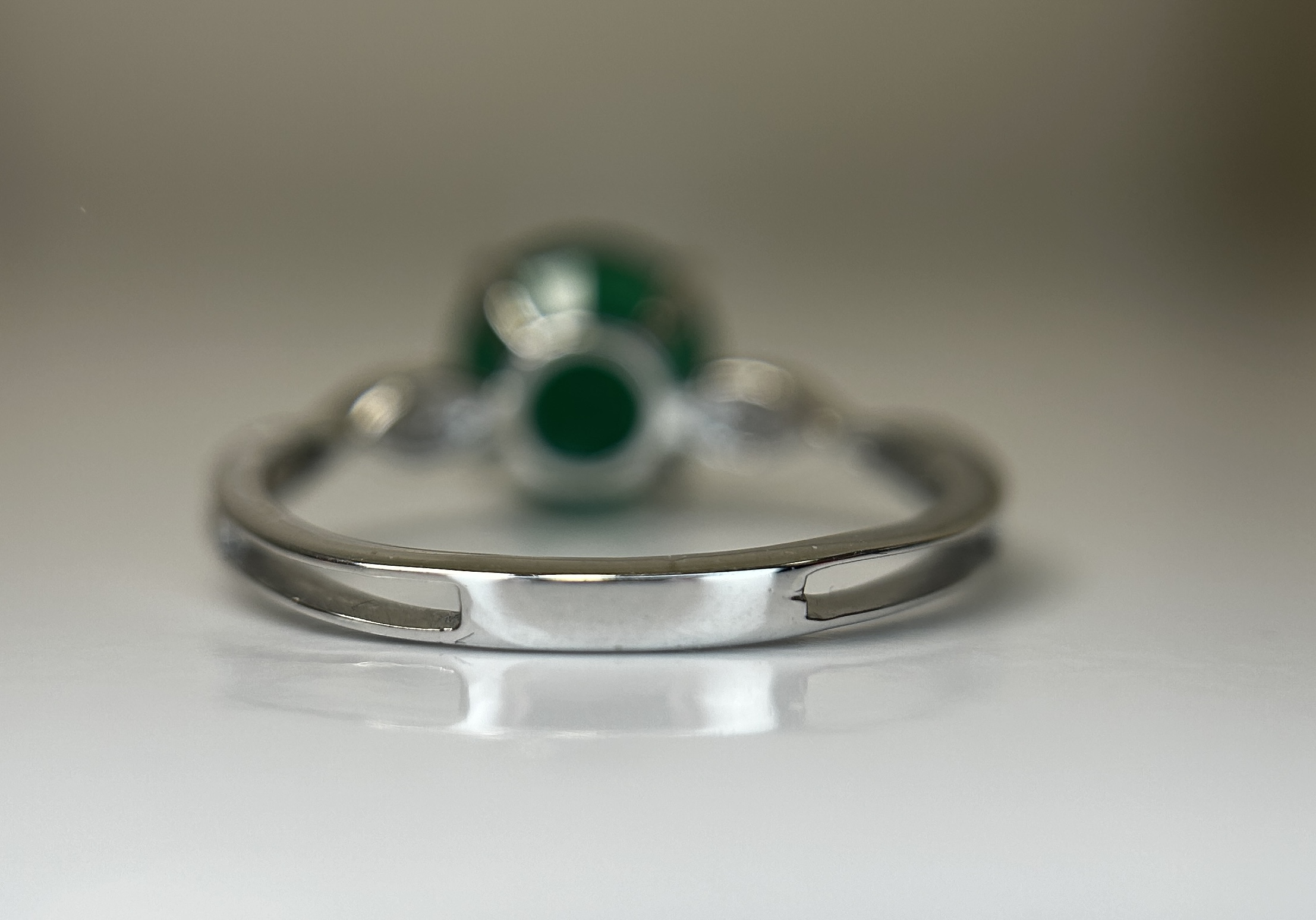 Beautiful 2.74 CT Natural Emerald Ring With Natural Diamonds & Platinum 950 - Image 5 of 11
