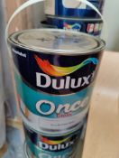 Clearance Joblot 4 x 2L Dulux Once Gloss Pure Brilliant White