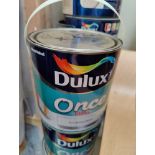 Clearance Joblot 4 x 2L Dulux Once Gloss Pure Brilliant White