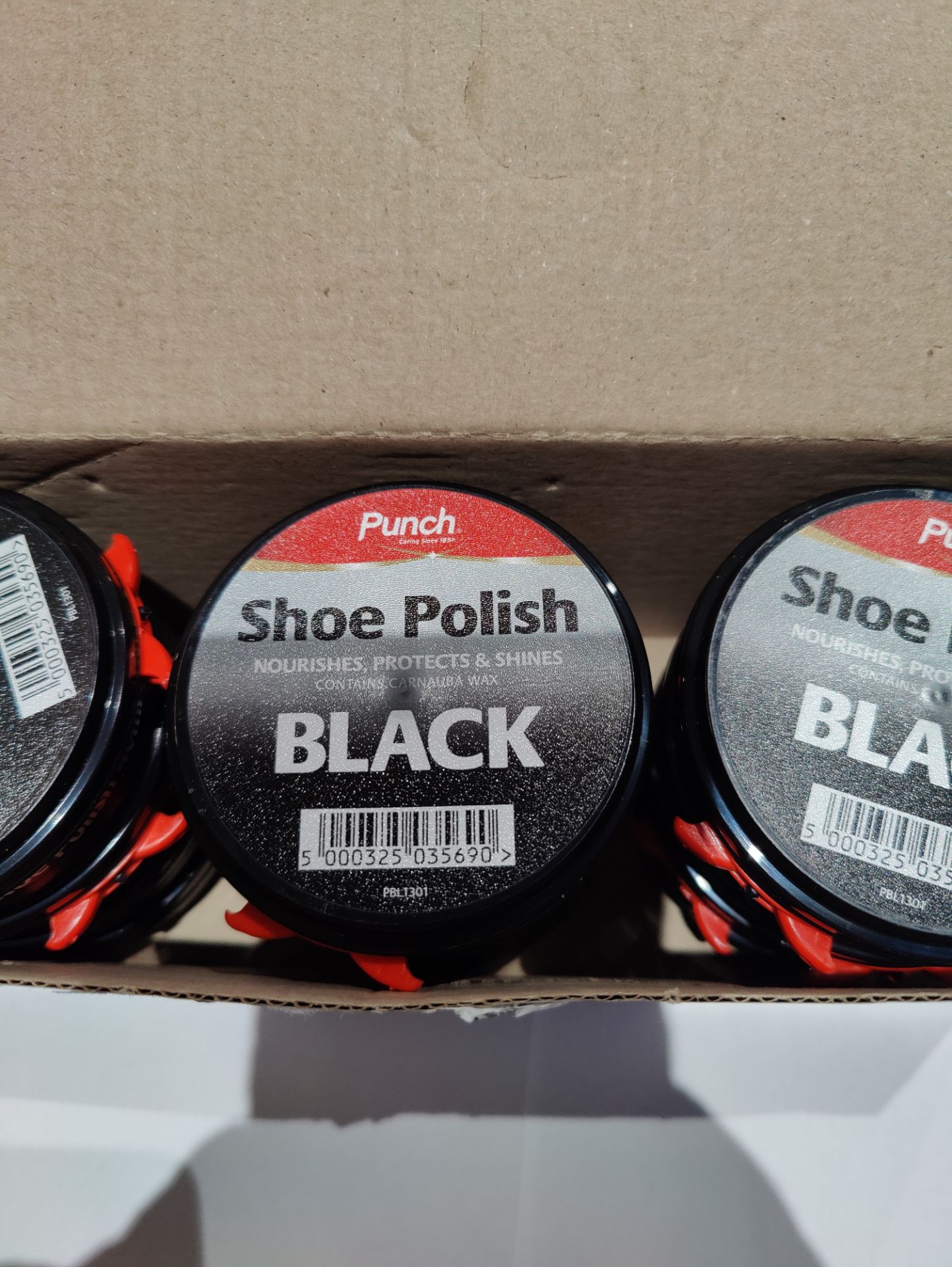 Clearance Joblot Box of 24 Punch Shoe Polish Black, Brown and 6 Scuff - Image 5 of 5