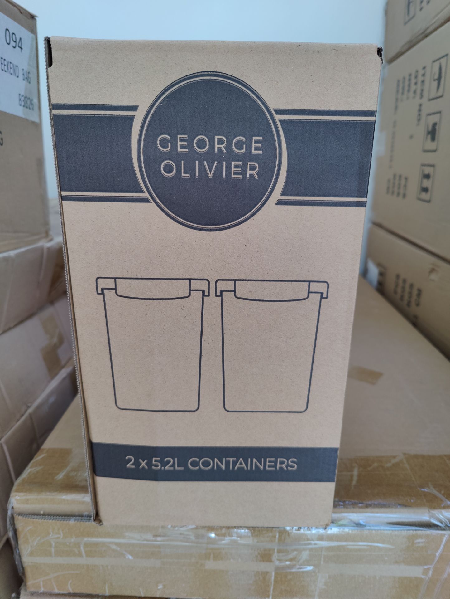 Clearance Joblot 9 x George Olivier Sets of 2 x 5.2L Food Storage Containers - Image 2 of 5