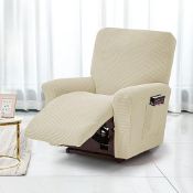 Stretch Recliner Covers, Jacquard Recliner Chair Slipcovers, Polyester Furniture Cover Recliner S...