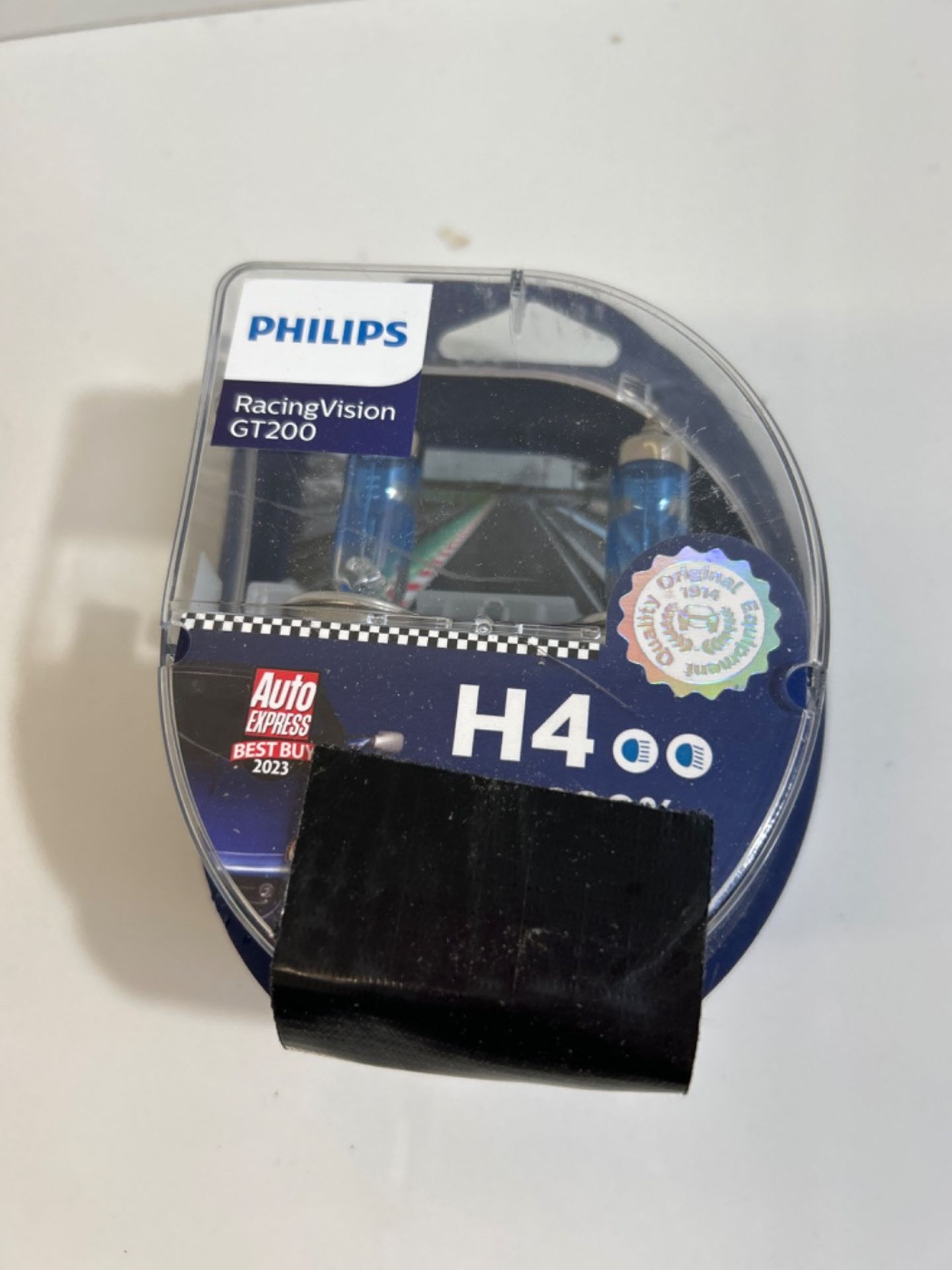 Philips 575528 Racingvision GT200 H4 Car Headlight Bulb +200%, Set of 2 - Image 2 of 2