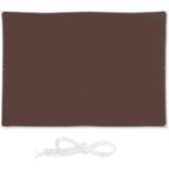 Relaxdays, Brown Shade Sail, Rectangular, Water-Repellent, UV-Protection With Tethers, Balcony Ca...