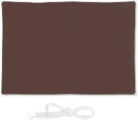 Relaxdays, Brown Shade Sail, Rectangular, Water-Repellent, UV-Protection With Tethers, Balcony Ca...