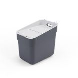 Curver Ready To Collect 100% Recycled 20L Kitchen Accessories Recycling Lift Top Bin Dark Grey Li...