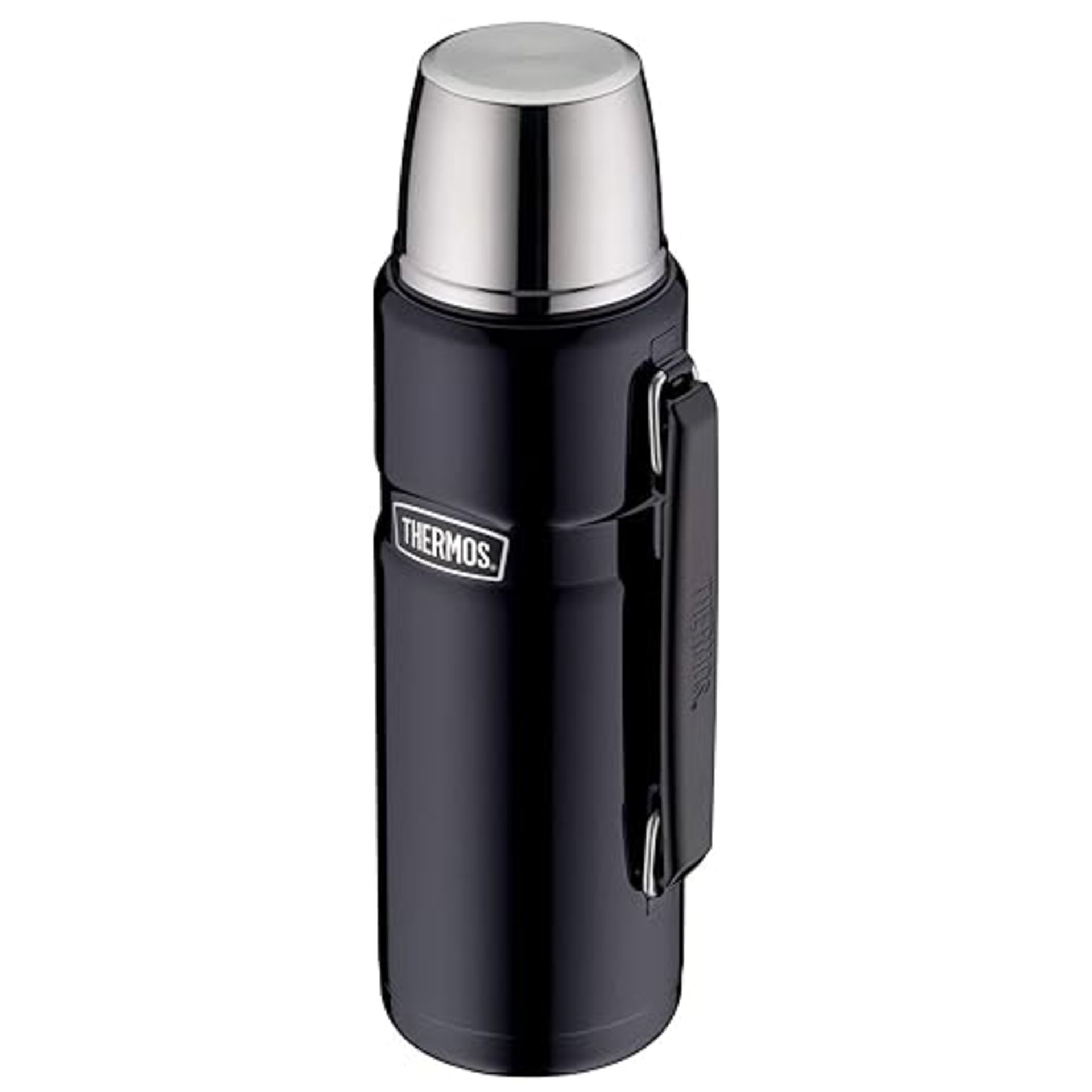 Thermos Stainless King Flask, Glossy Black, 1.2 L, 33.6 X 11.99 X 33.6 Cm, 183267