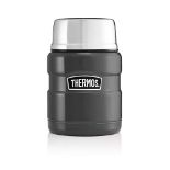 Thermos Food Flask, Gun Metal, 9.4 X 9.4 X 14.2 Cm