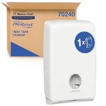 Aquarius, U7024, Slimfold Hand Towel Dispenser, White, 1 X 1 Dispenser