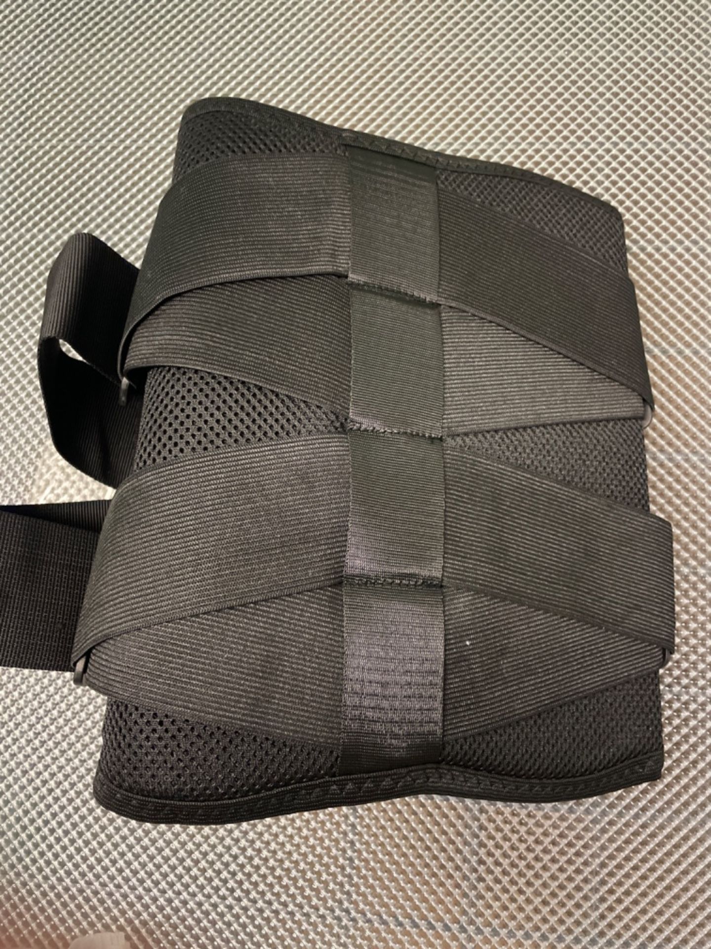 Neotech Care Adjustable Double Pull Lumbar Brace/Lower Back Belt, Black, Size M