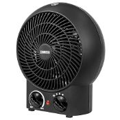 Zanussi ZFH1001B 2000W Portable Upright Fan Heater, Two Heat Settings, Overheat Protection, Light...