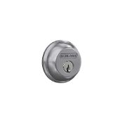 Schlage B60N626 Deadbolt With Standard Trim Keyed 1 Side, Highest Residential Security, Satin Chr...