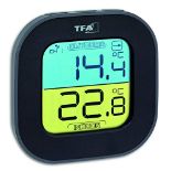 TFA Dostmann Fun Thermometer with Wireless Outdoor Sensor, Indoor/Outdoor, Digital, Trend Arrows