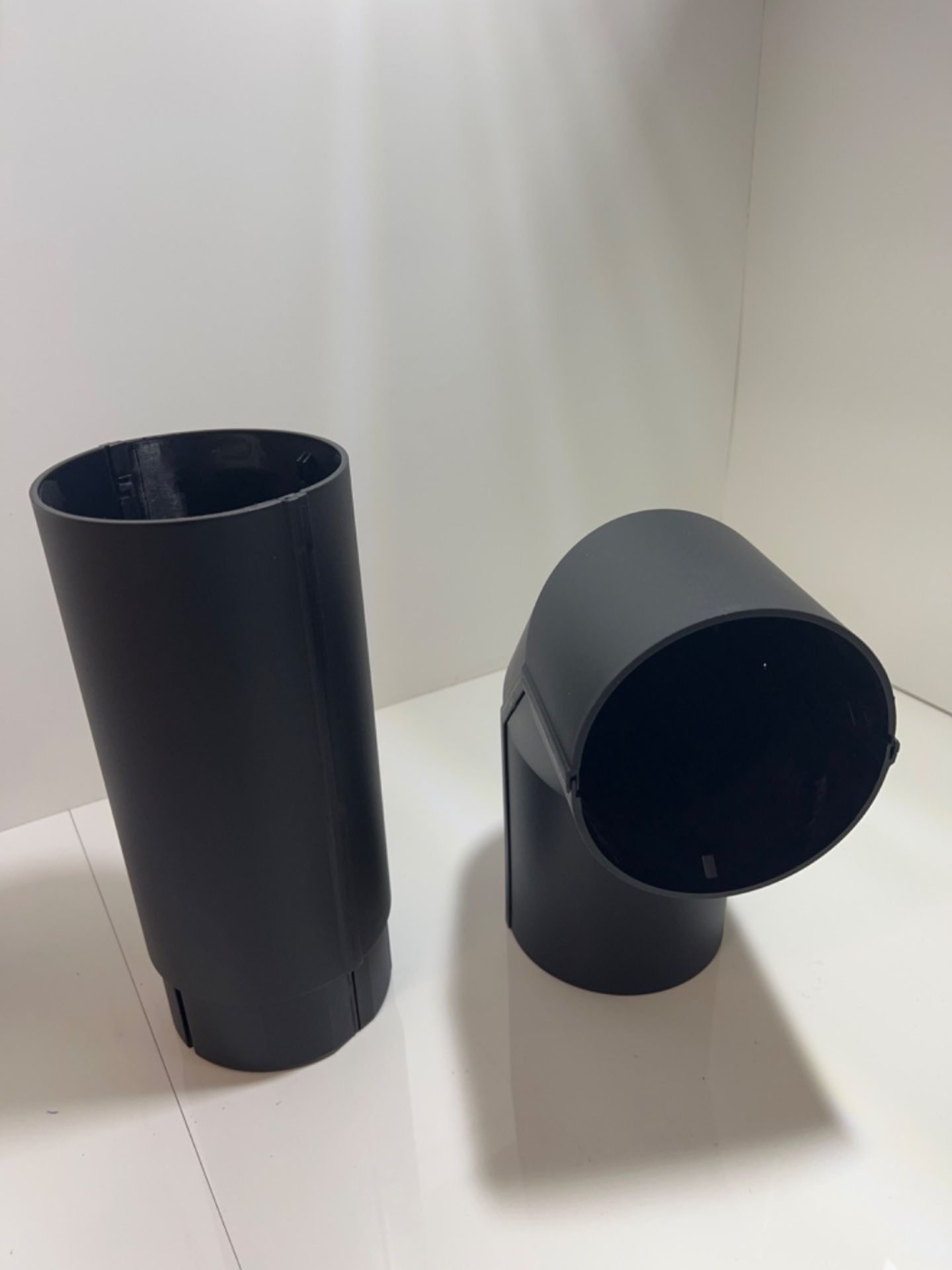 Dimplex Stove Pipe, Matte Black Plastic Flue Pipe Accessory For Electric Fires, With Straight Or... - Image 2 of 3