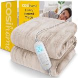 Cosi Home® Luxury Heated Throw - Electric Blanket - Extra Large Heated Blanket, Machine Washable...